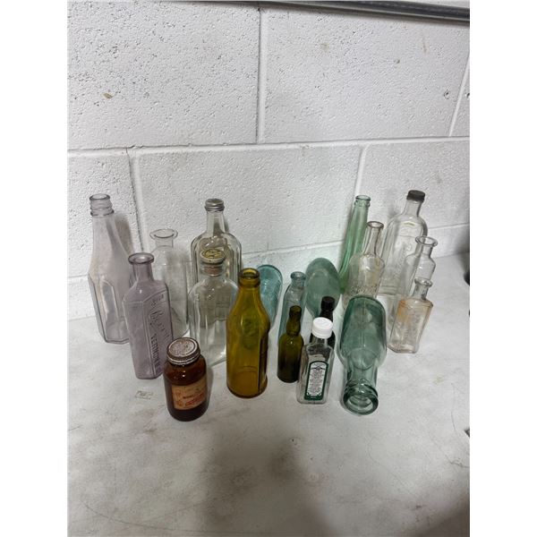 2 Boxes, vintage bottles