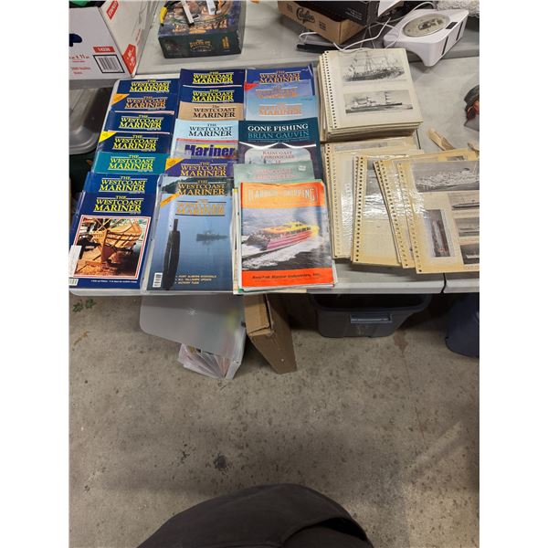 The West Coast, mariner magazines and other ship articles
