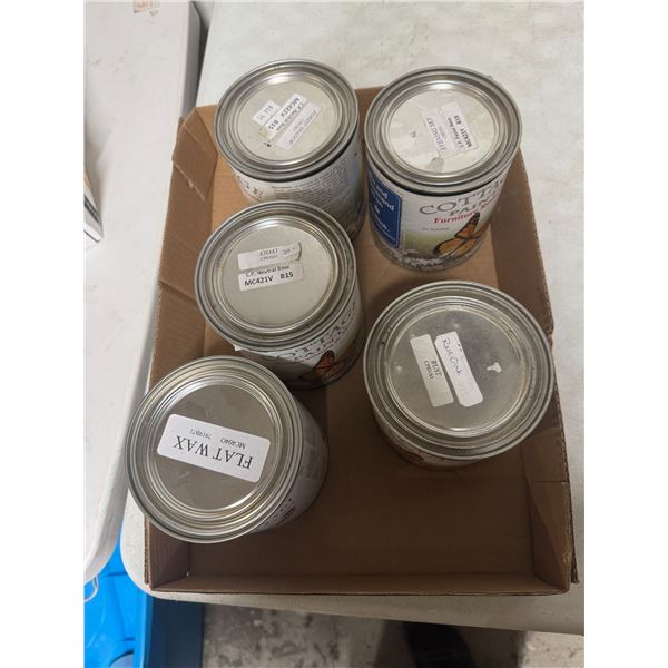 Cottage Paint paint and Flat wax