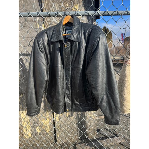 Leather coat, medium
