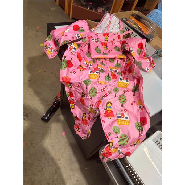 Toddlers rain suit