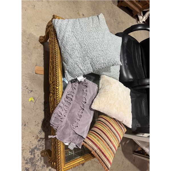 Pillows and towel