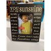 Image 1 : You are my sunshine frame