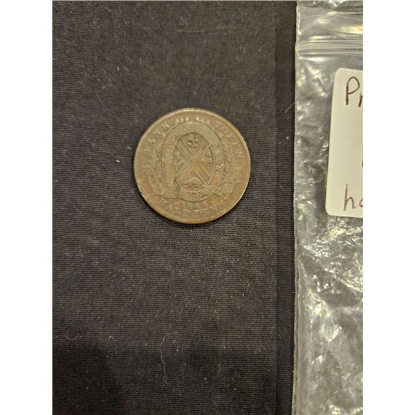 Province of Canada 1844 half penny