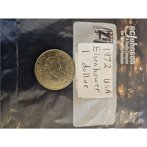 1972 USA Eisenhower 1 Dollar coin