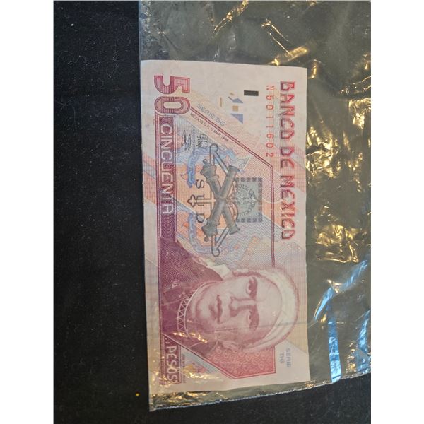 1998 Mexican 50 pesos