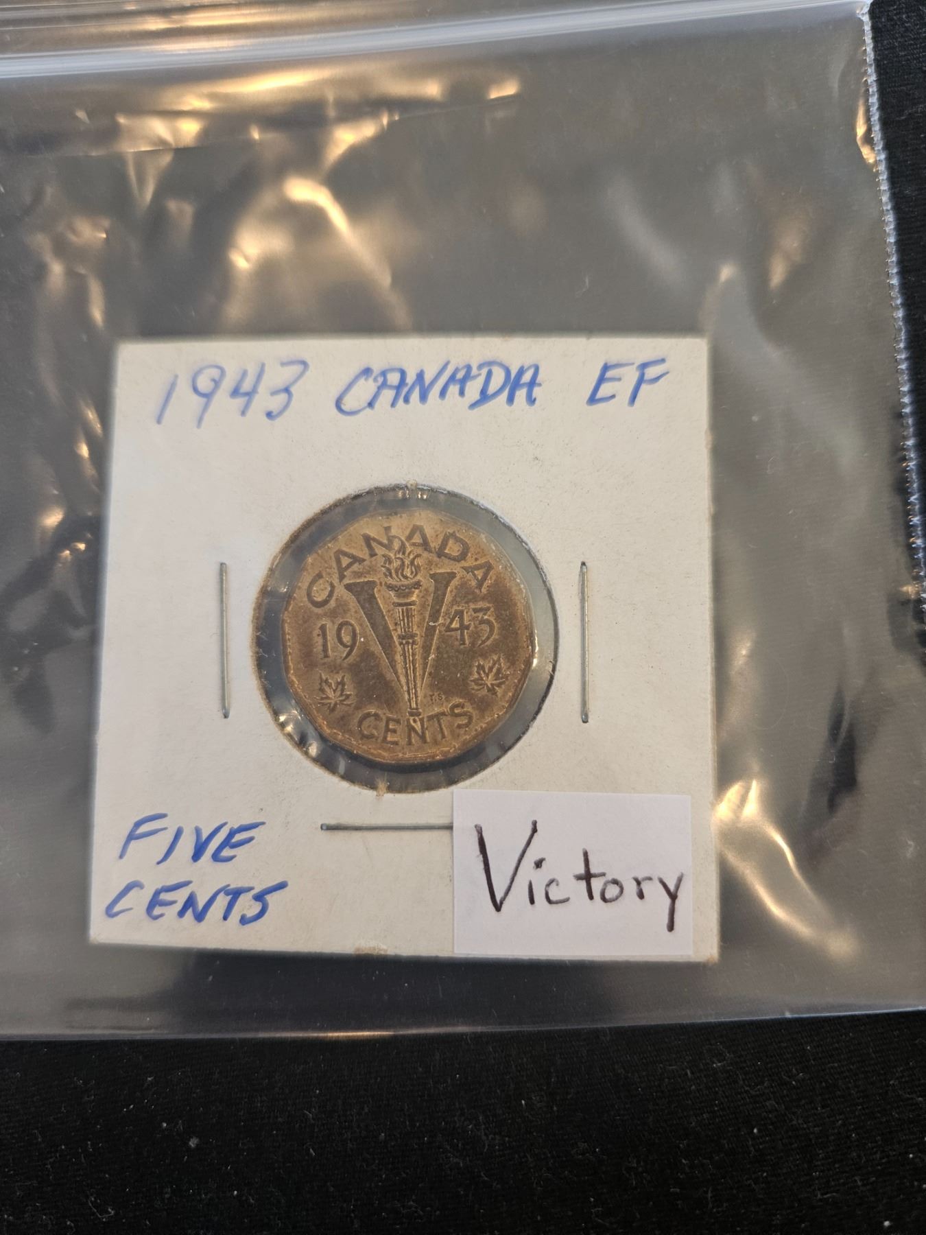 1943 Canada EF 5 cents