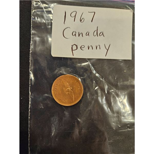 1967 Canada penny