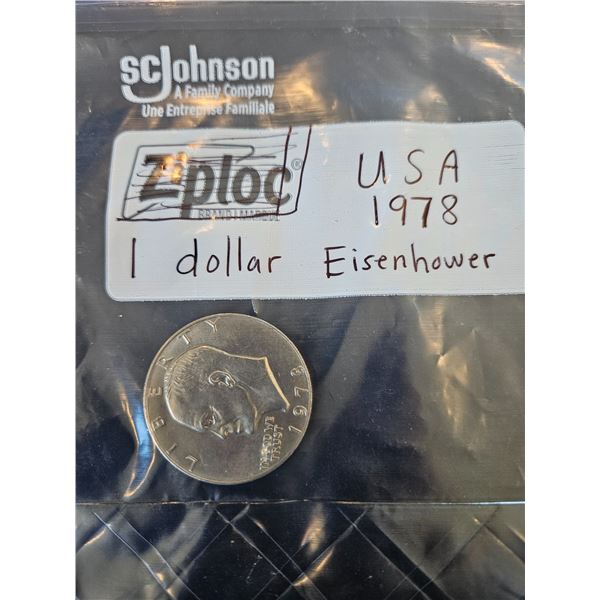 1978 USA Eisenhower one dollar coin
