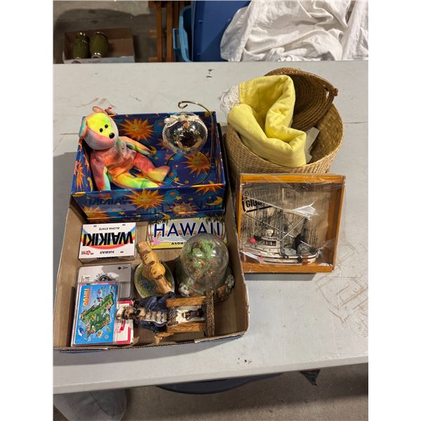 Cards, decor, basket, ty bear