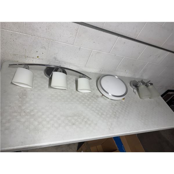 3 light fixtures