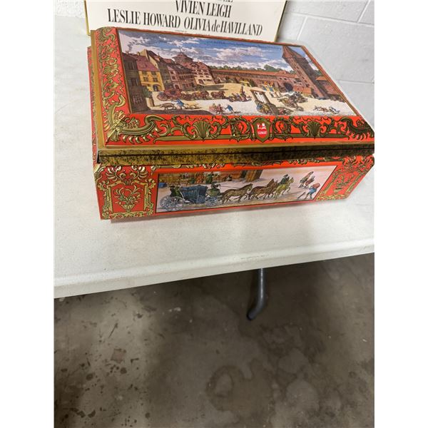 Wet German large biscuit tin