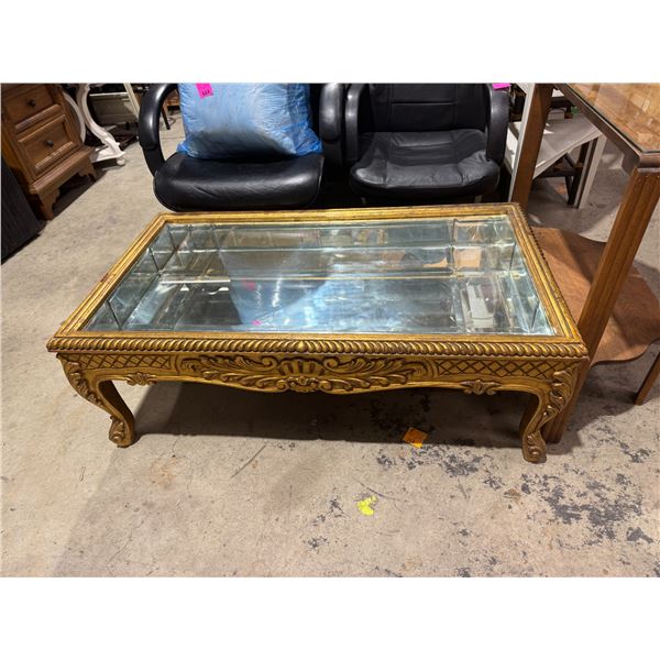 Lift top mirrored display Coffee Table