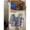 Image 1 : Garage, storage containers, and hardware