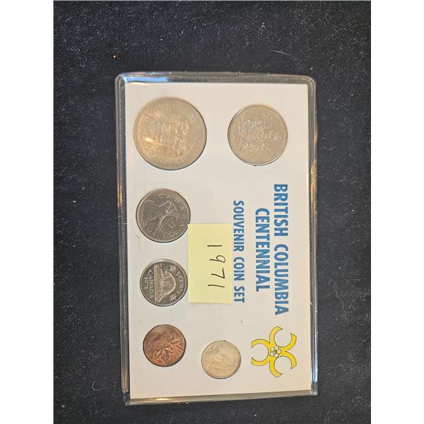 1971 British Columbia Centennial coin set