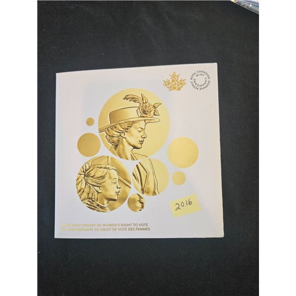 2016- 100th anniversary of womens rights coin