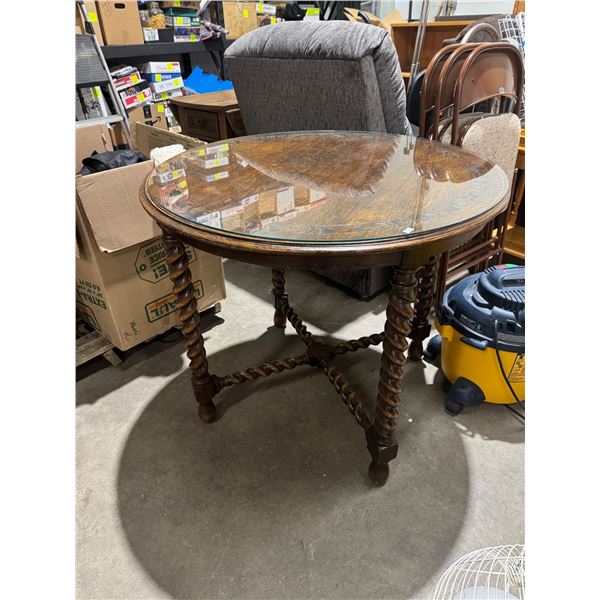 Antique barley twist table
