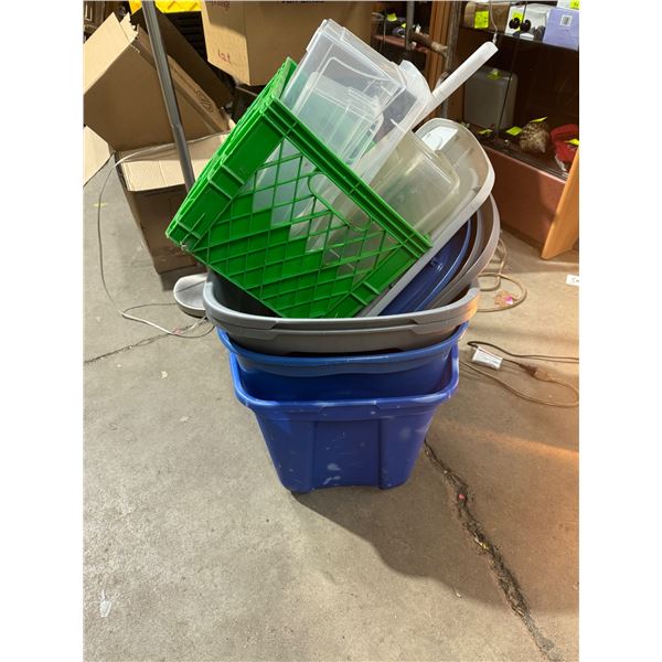 Bins and crate