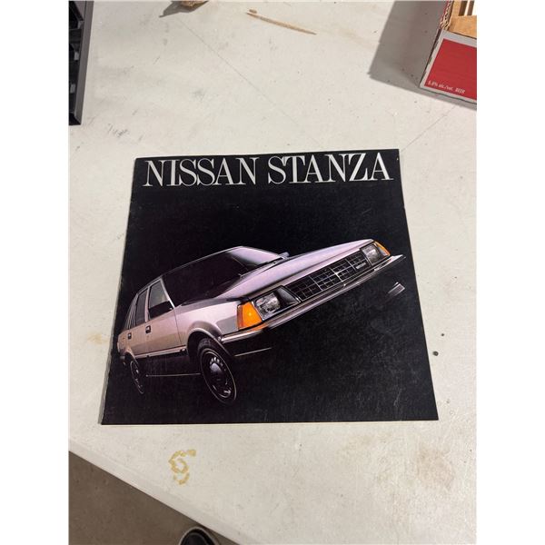 Nissan stanza advertising brochure