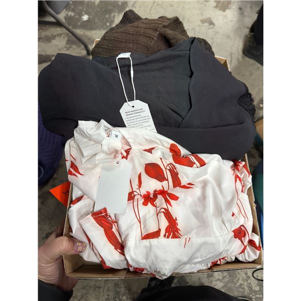 Ladies, XL sweater and two dresses