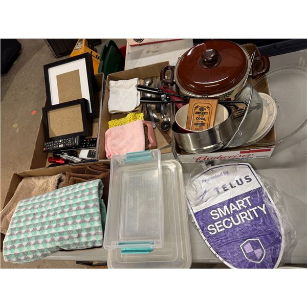 Towels, kitchen items, miscellaneous