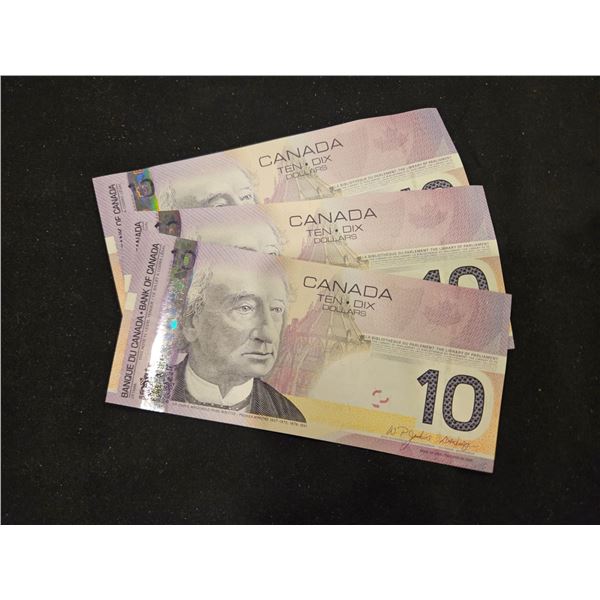 3x 2005- 10 Dollar bills