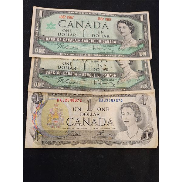 3x- 1 Dollar bills
