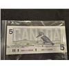 Image 2 : 1986 5 Dollar bill