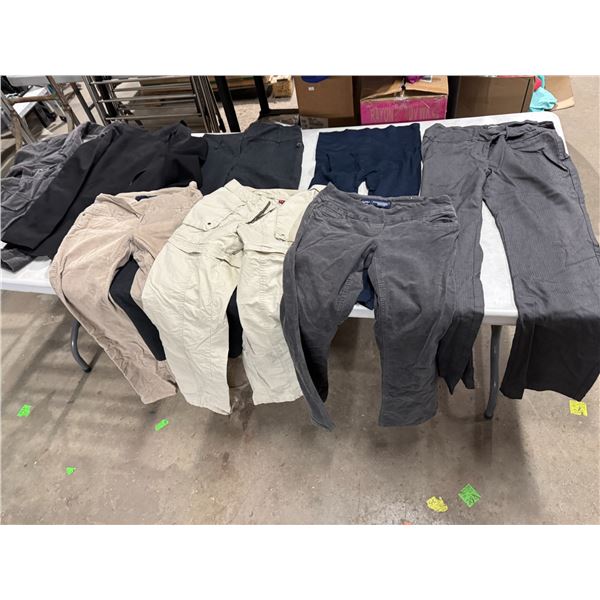 Assorted size pants, etc.