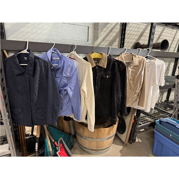Jackets and T-shirts assorted sizes