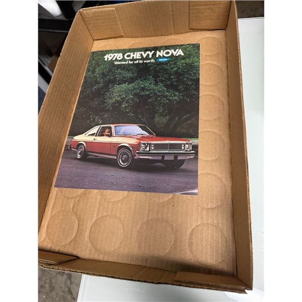 1978 Chevy nova vehicle advertising pamphlet