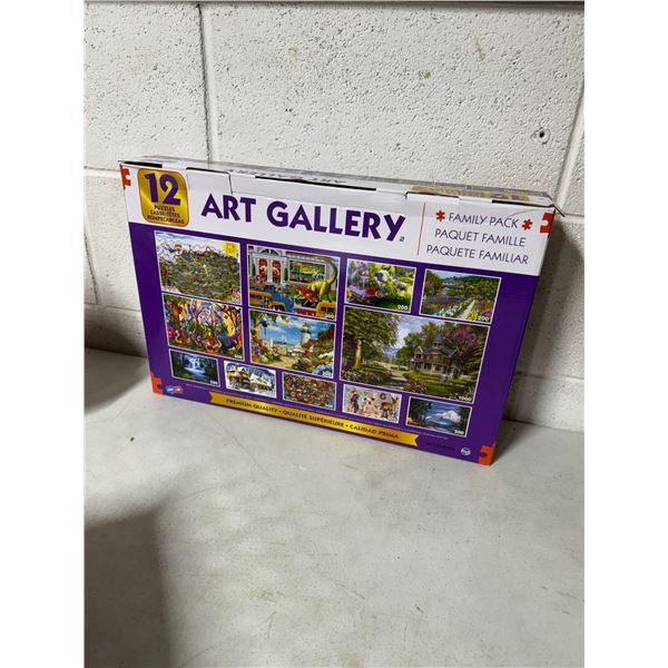 Art gallery, family pack puzzles