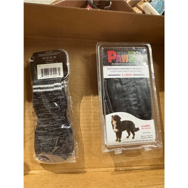 Rubber dog boots and dogs socks