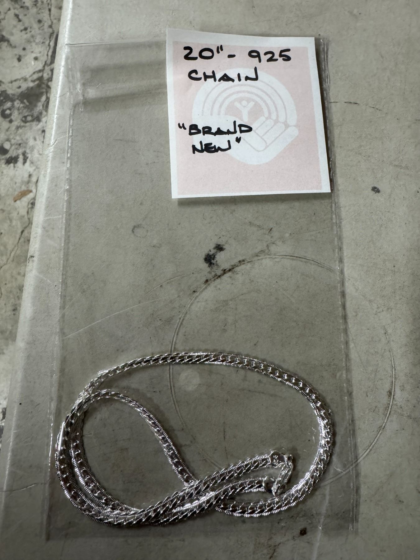 New 20 inch Chain stamped 925