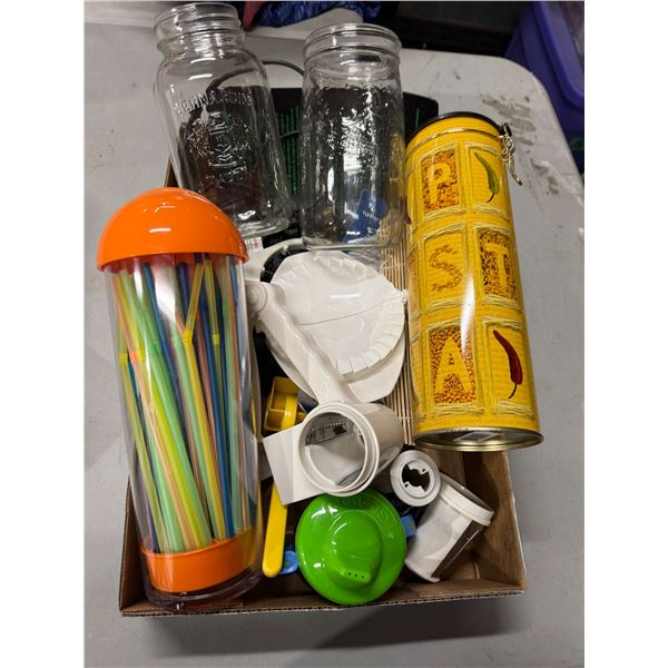 Jars and kitchen items