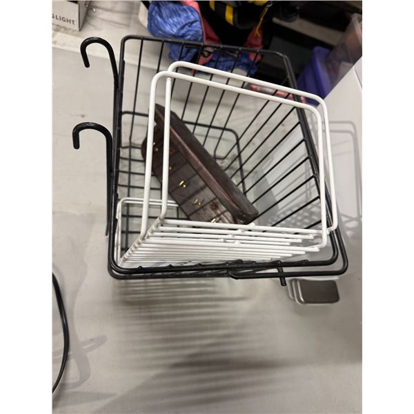 Basket and shelves
