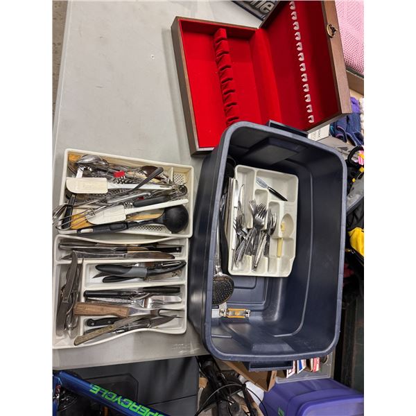 Kitchen, utensils, and cutlery box