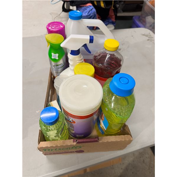 Household cleaners, mostly full ish