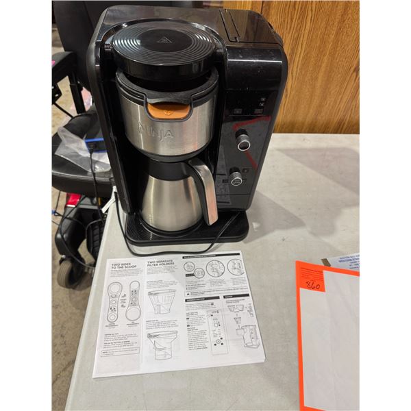 Ninja coffee maker with frother un tested