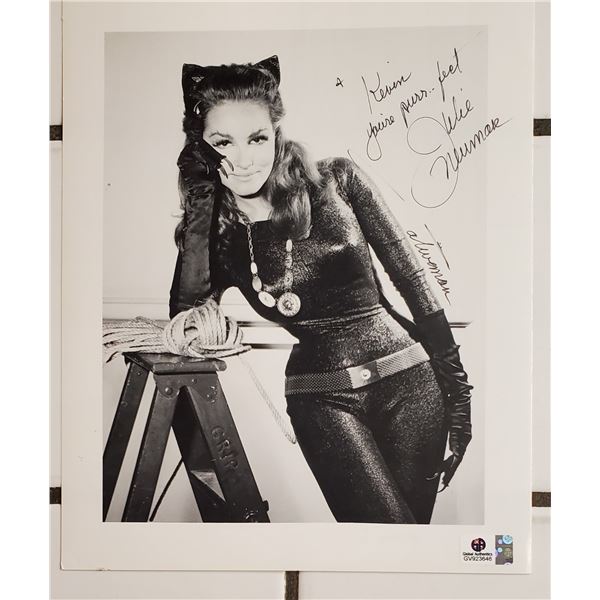 Julie Newmar Signed 8x10 Photo.  Catwoman.  Global Authentics COA.