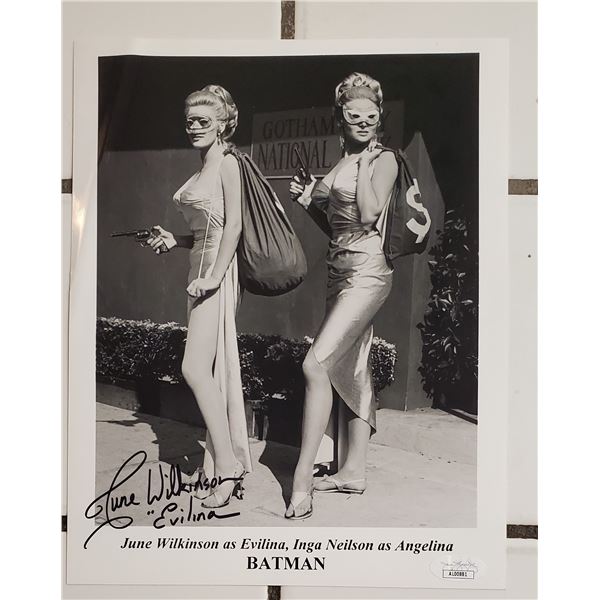 June Wilkinson Signed 8” x 10” Photo.  Evilena on Batman (1968).  JSA COA.