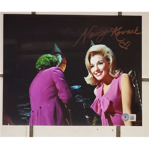 Nancy Kovak.  Queenie on Batman.  8x10 Signed Photo. Beckett COA.