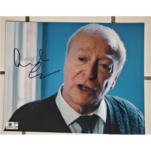 Michael Caine Signed 8” x 10” photo.  Alfred in Batman movies. Global Authentics C