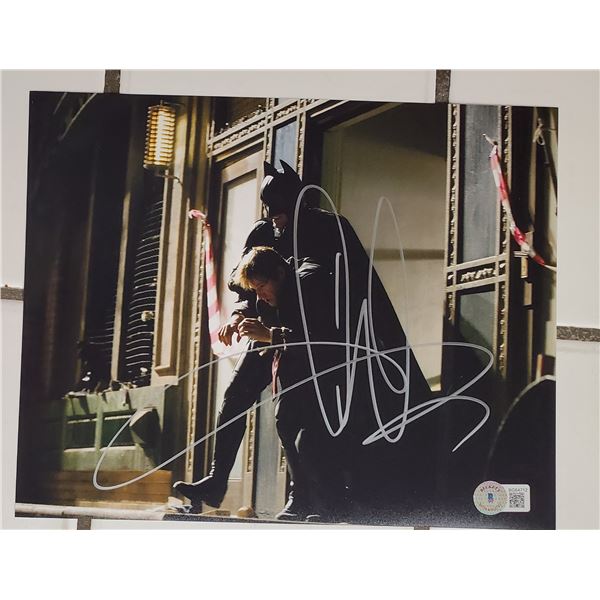 Aaron Eckhart, Harvey Dent/Two-Face (Batman). 8x10 Signed Photo.  Beckett COA.