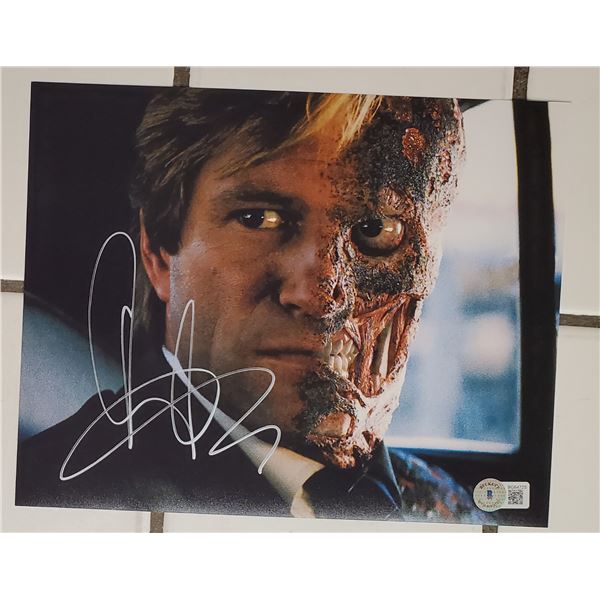 Aaron Eckhart, Harvey Dent/Two-Face (Batman). 8x10 Signed Photo.  Beckett COA.