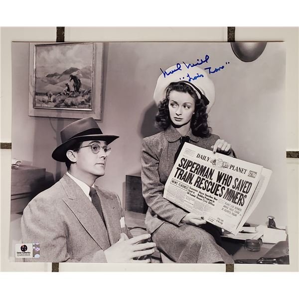 Noel Neill.  Lois Lane on Superman.  8x10 Signed Photo. Global Authentics COA.