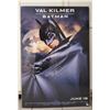 Val Kilmer signed 27x41 Batman Movie Poster, JSA COA