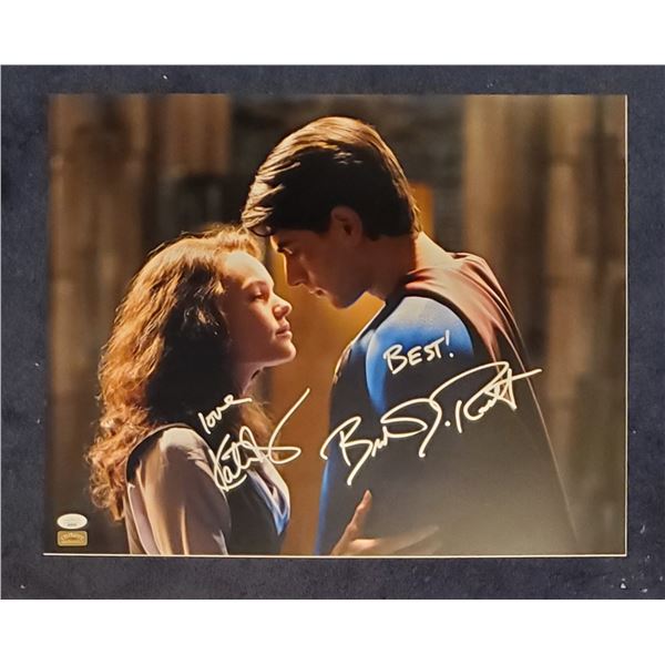 Brandon Routh and Kate Bosworth Signed 16x20 Photo. Superman Returns (2006).  JSA COA.