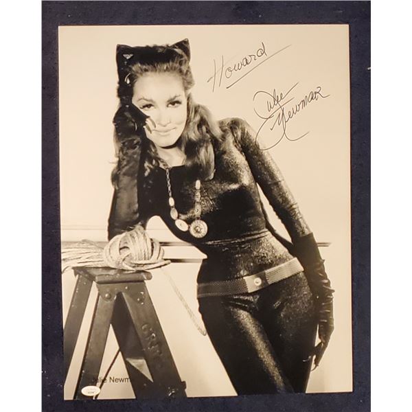 Julie Newmar Signed 16x20 Photo.  Catwoman.  JSA COA.