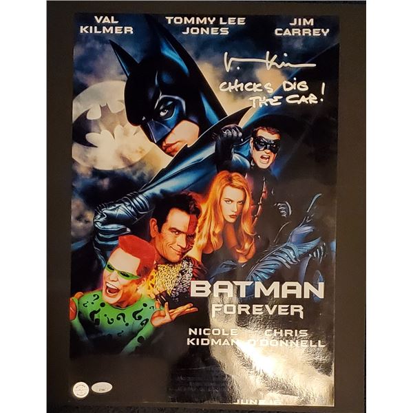 Val Kilmer signed 16” x 20” Batman Movie Photo, JSA COA